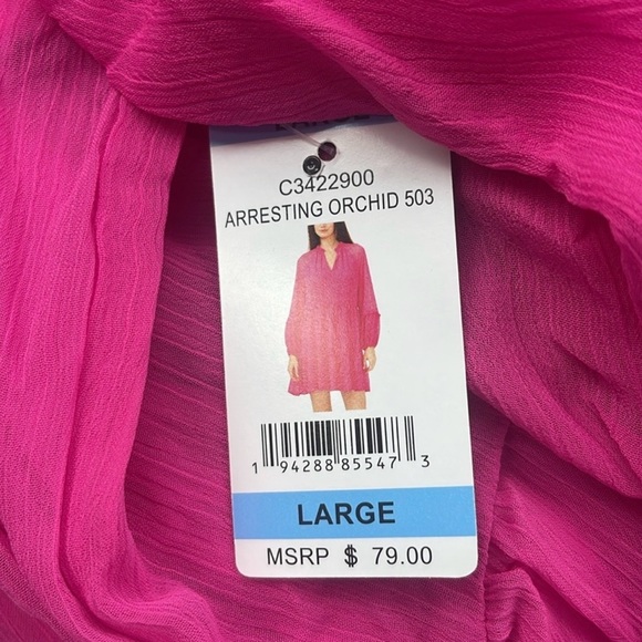 Vince Camuto Hot Pink Dress Women's
LARGE Lightweight - Picture 3 of 9